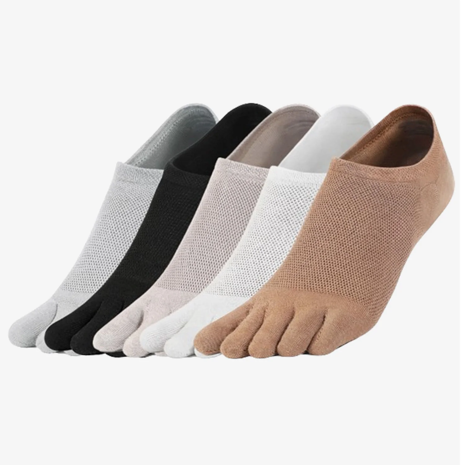 Toe Socks No Show - 5 Pairs - Image 3